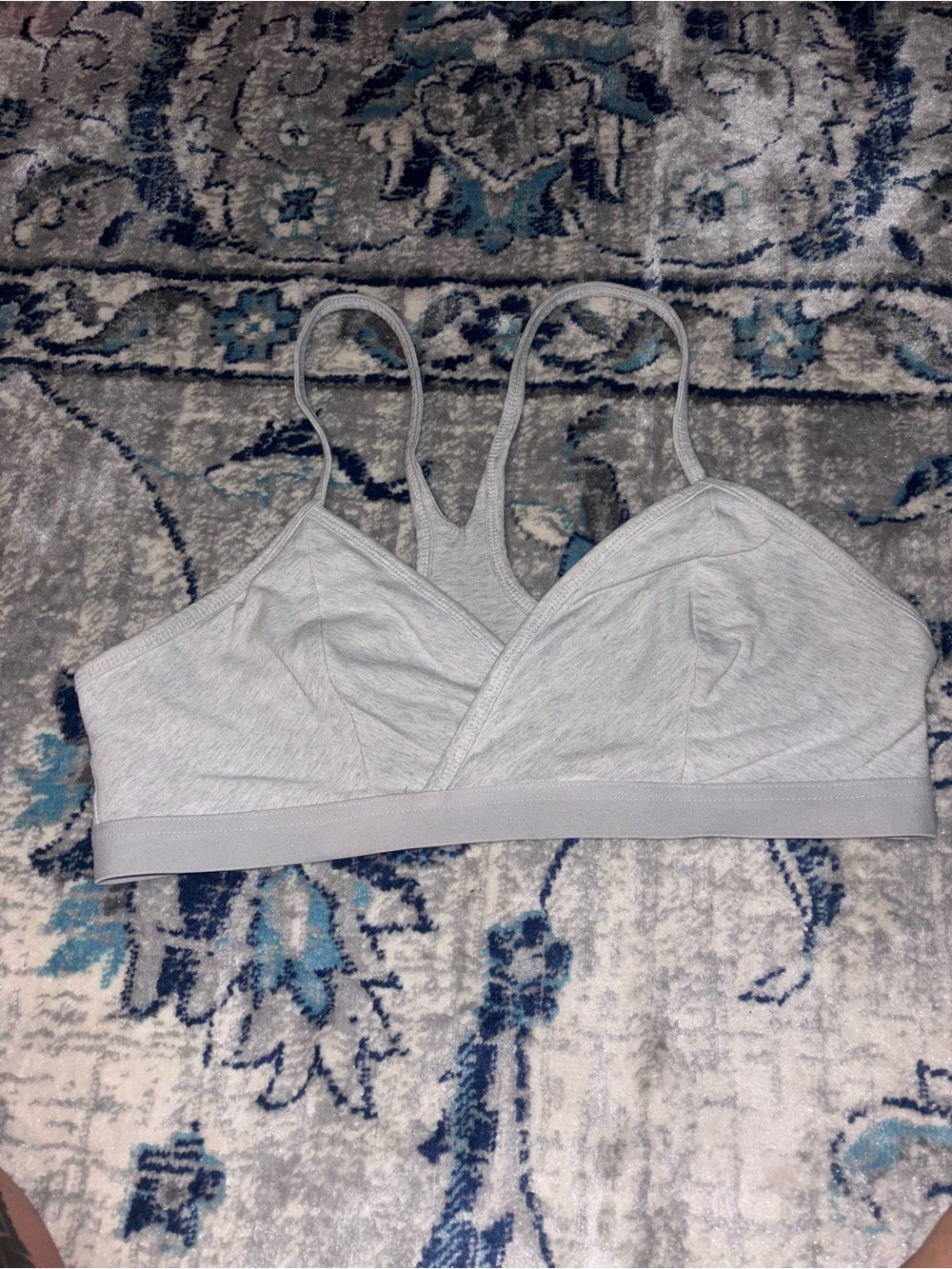 Fabletics Light Gray Soft-Cup Seamless Bralette